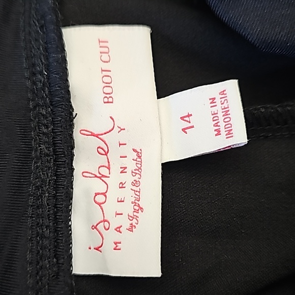 NWT isabel Maternity by Ingrid & Isabel crossover Panel pants boot cut - Picture 7 of 10